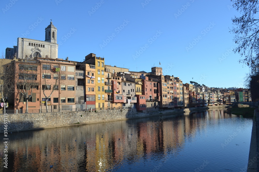 Girona, Spain - Houses by the River