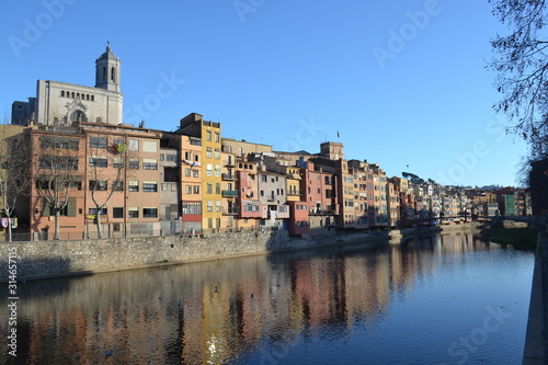 Girona  Spain - Houses by the River