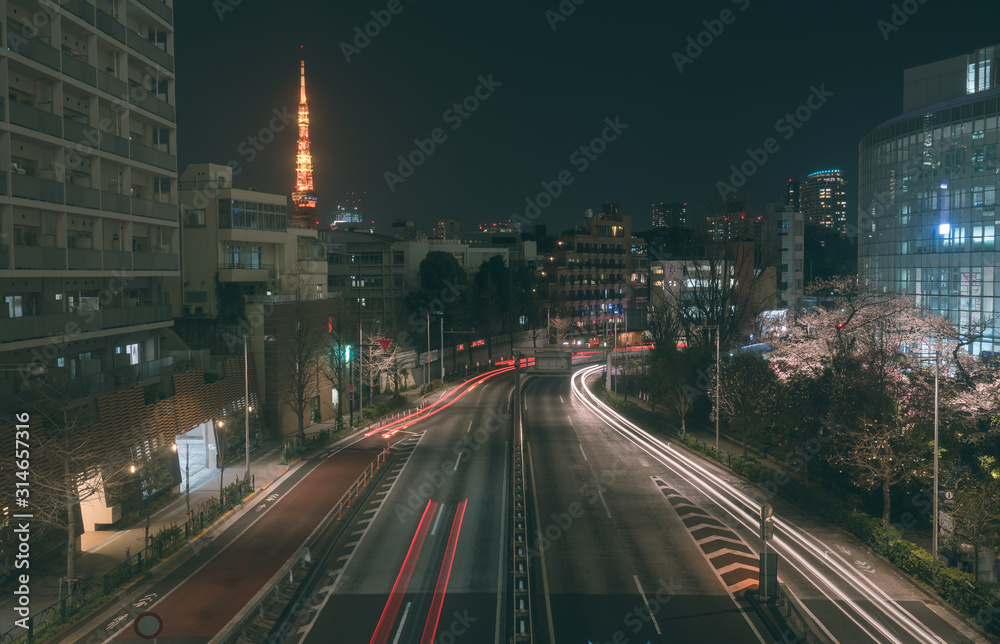 Fototapeta premium Tokyo Tower, Japan - communication and observation tower.