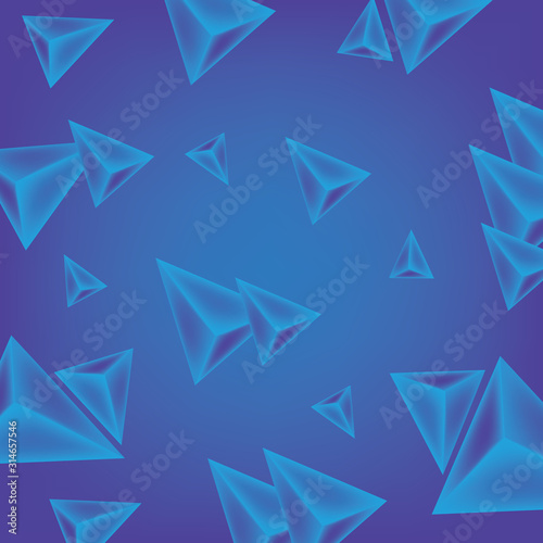 Vector 3D Geometric, Polygon, Line, Triangle pattern shape for wallpaper or background