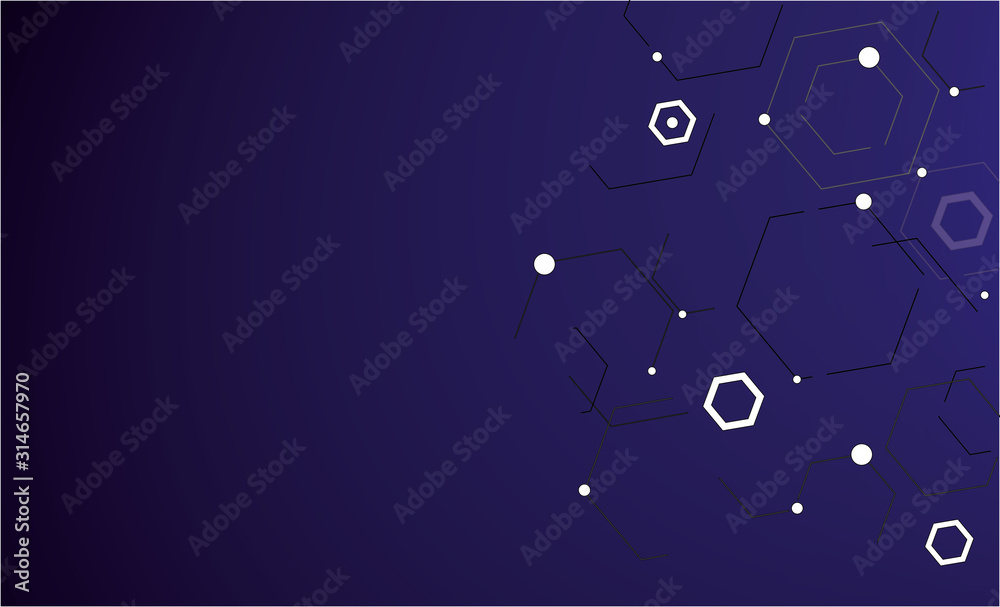 Fototapeta premium Abstract technology futuristic background consist with geometric pattern.