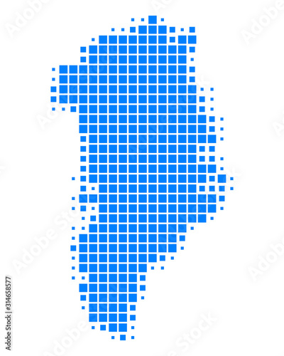 Karte von Grönland