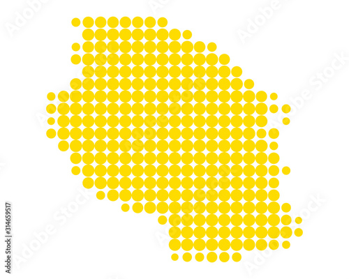 Karte von Tansania