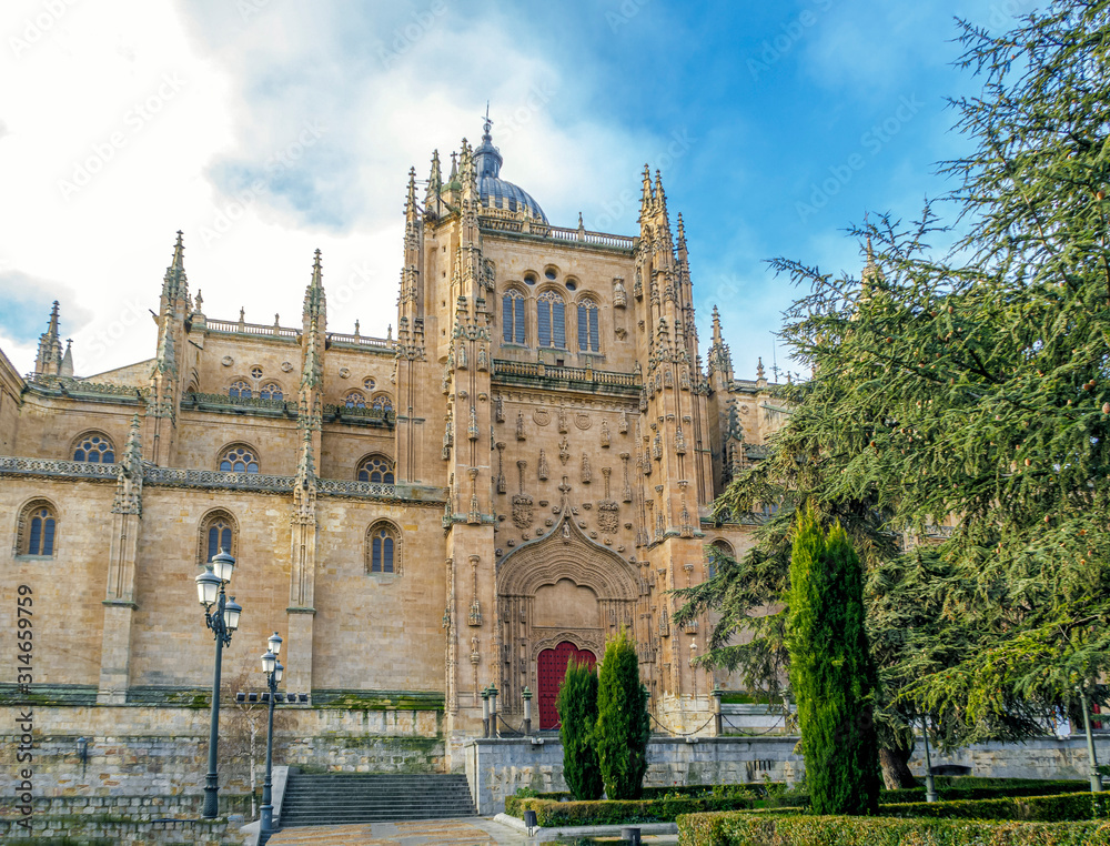 Cathedral in the historical center of the city of Salamanca Spain