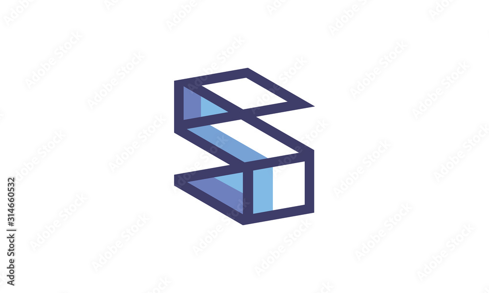 Modern and technical letter S logo for technology/software business. This logo comes from a unique idea, it's minimalist and made from flat colors but it has 3D effect. Modern and technical letter S logo for technology/software business. This logo comes from a unique idea, it's minimalist and made from flat colors but it has 3D effect.