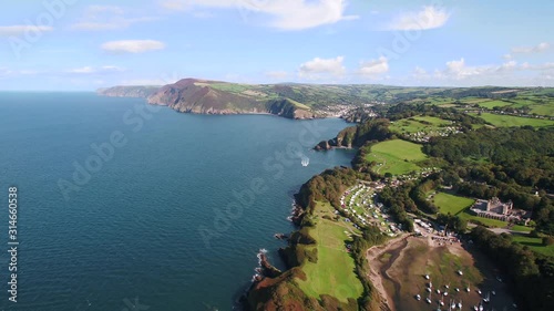 United Kingdom, Devon, North Devon coast, coastal scenery at Watermouth Bay near Ilfracombe photo