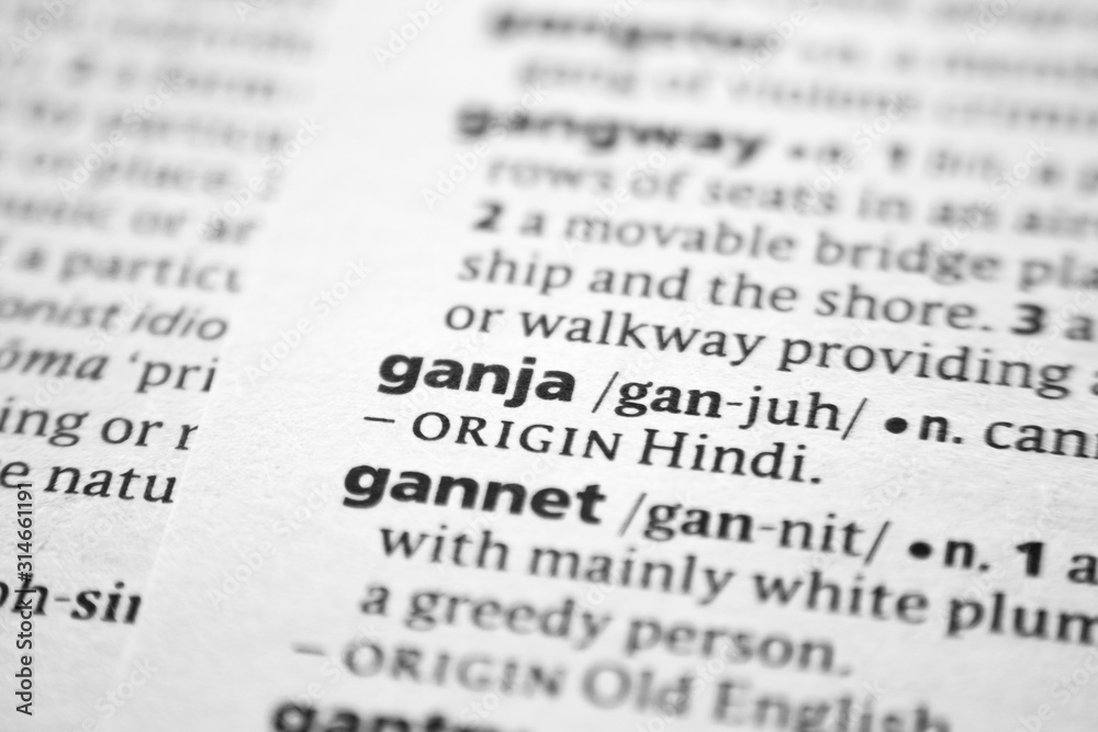 Word or phrase Ganja in a dictionary. Word or phrase Ganja in a dictionary.