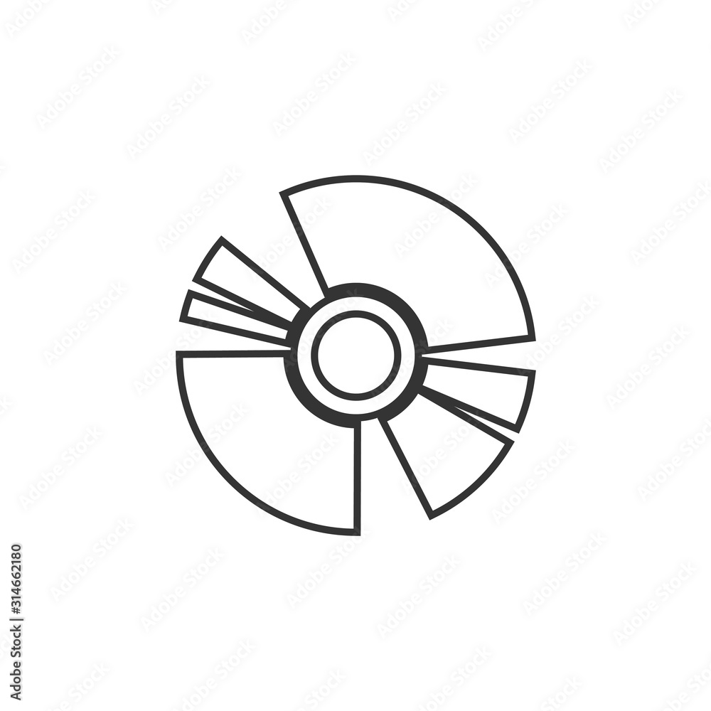 disc iocn vector illustration for graphic design and websites disc iocn vector illustration for graphic design and websites