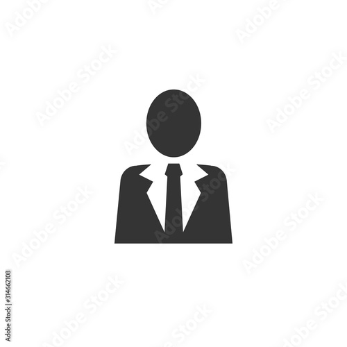 business man icon vector illustration for graphic design and websites
