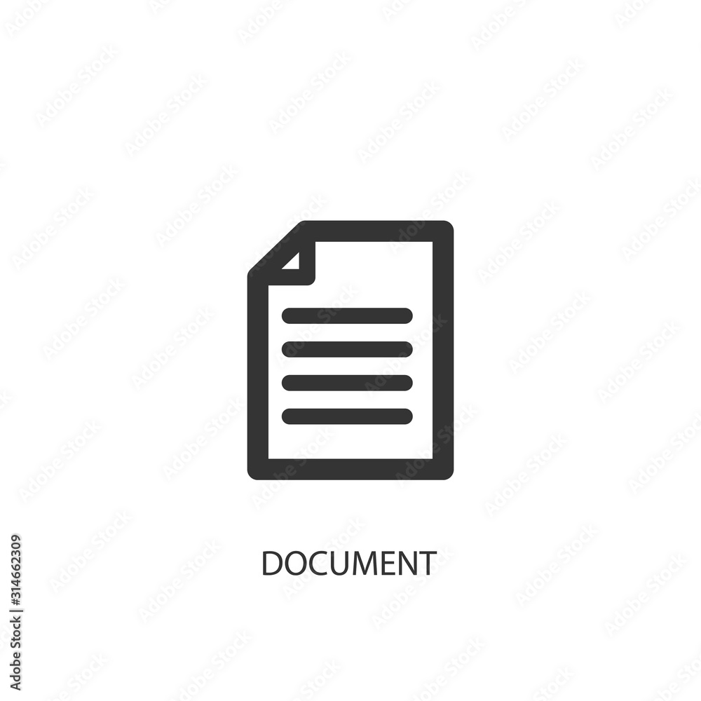 document icon vector illustration for graphic design and websites document icon vector illustration for graphic design and websites