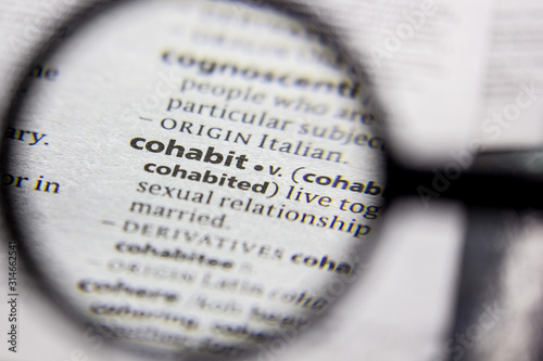 Word or phrase Cohabit in a dictionary.