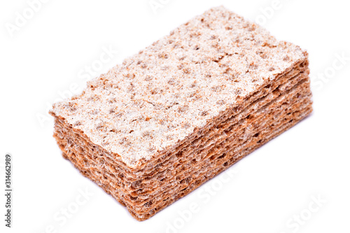 Cereal biscuits isolated on white background