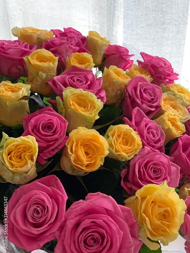 Beautiful roses for a holiday for a girl