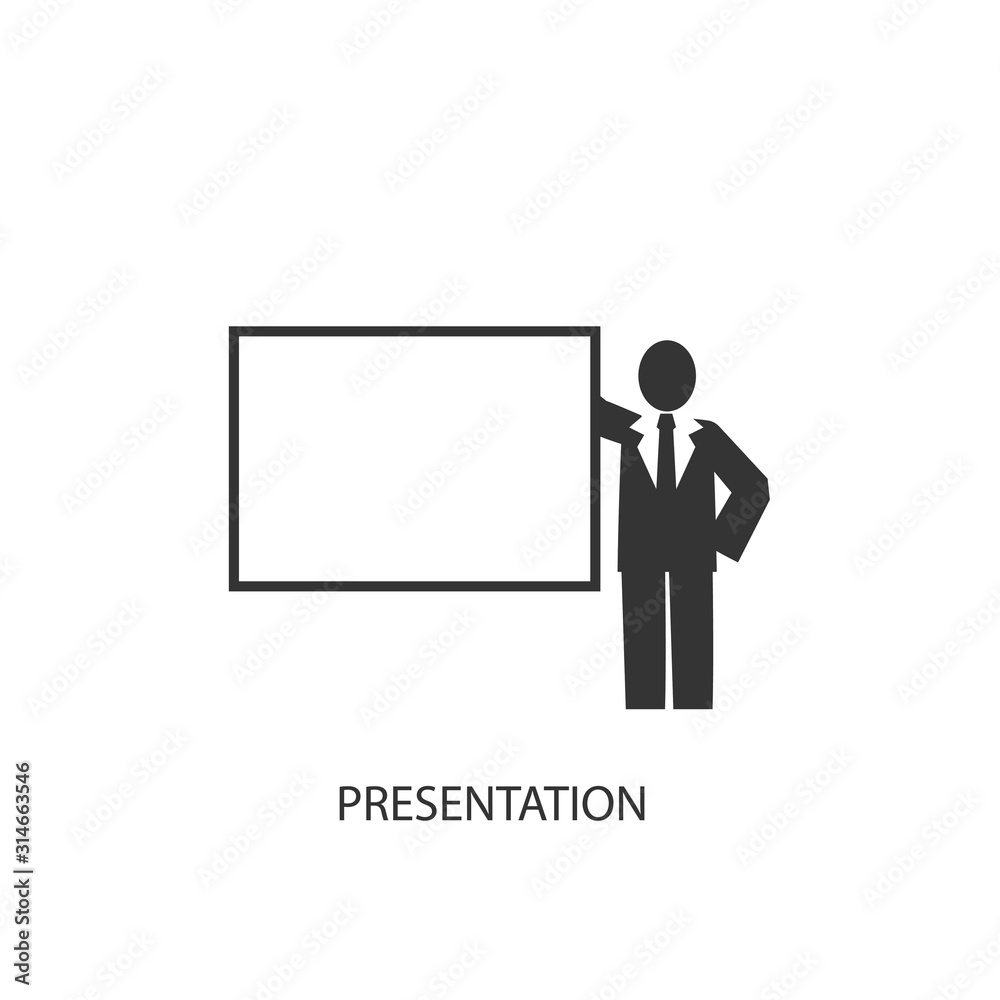 presentation iocon vector illustration for graphic design and websites
