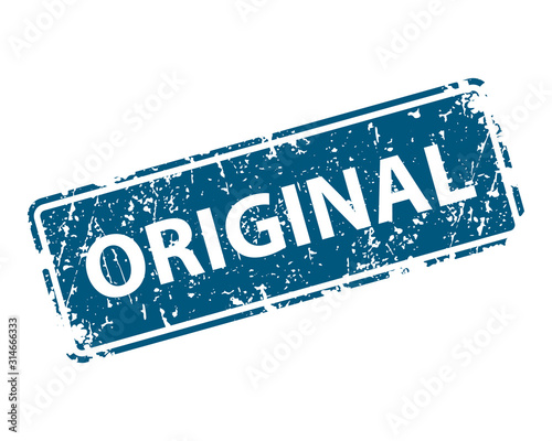 Original stamp vector texture. Rubber cliche imprint. Web or print design element for sign, sticker, label.