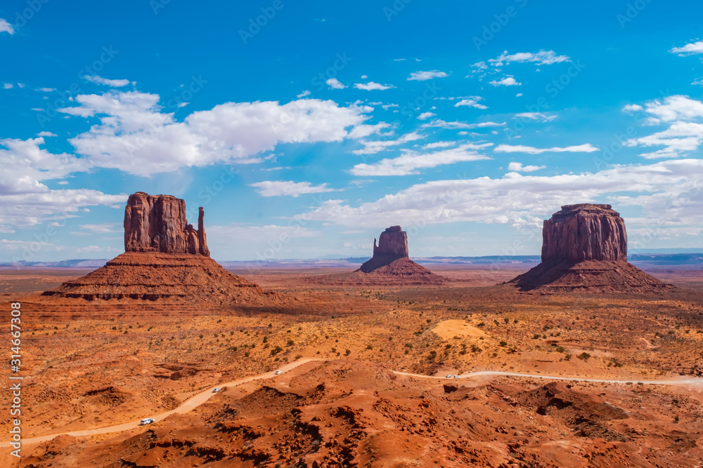 Landscape of Monument valley. Navajo tribal park, USA.