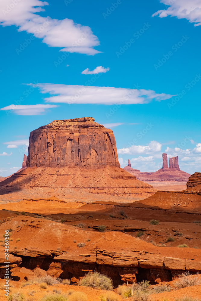 Landscape of Monument valley. Navajo tribal park, USA. Landscape of Monument valley. Navajo tribal park, USA.