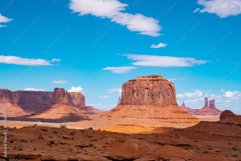 Landscape of Monument valley. Navajo tribal park, USA. Landscape of Monument valley. Navajo tribal park, USA.