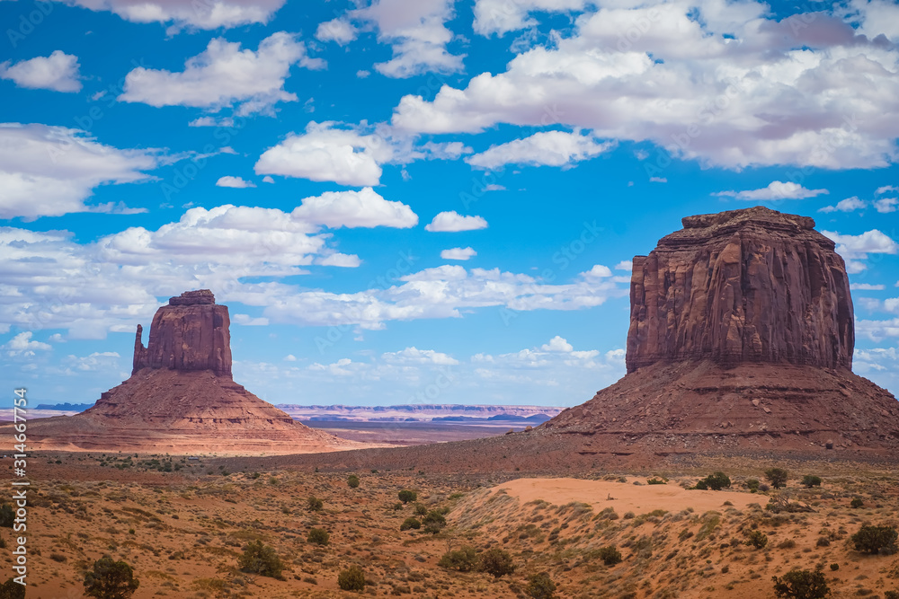 Landscape of Monument valley. Navajo tribal park, USA. Landscape of Monument valley. Navajo tribal park, USA.