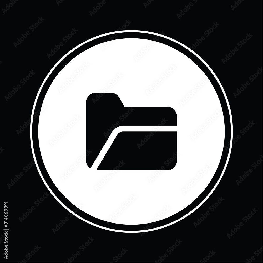 Folder icon illustration isolated vector sign symbol Folder icon illustration isolated vector sign symbol