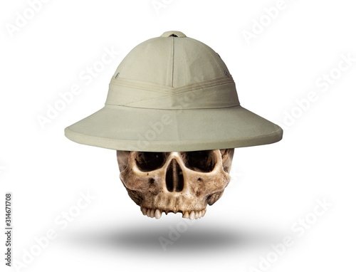 Skull cork hat