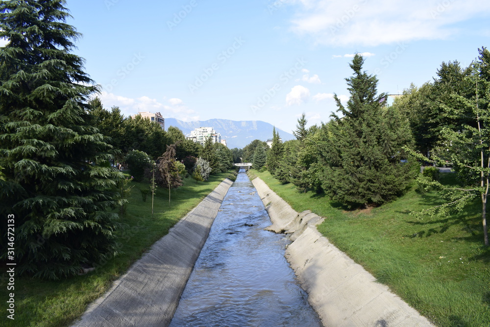 Lana River (day)- Tirana, Albania