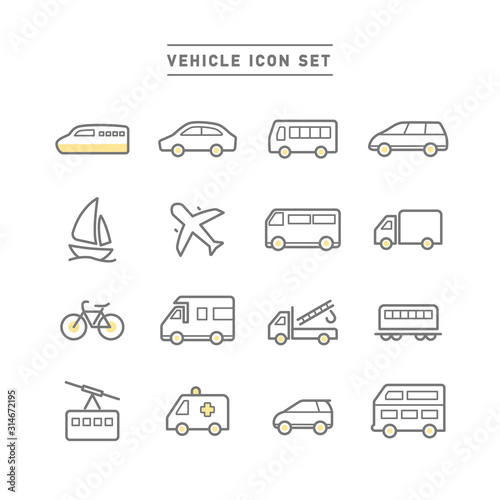 VEHICLE ICON SET