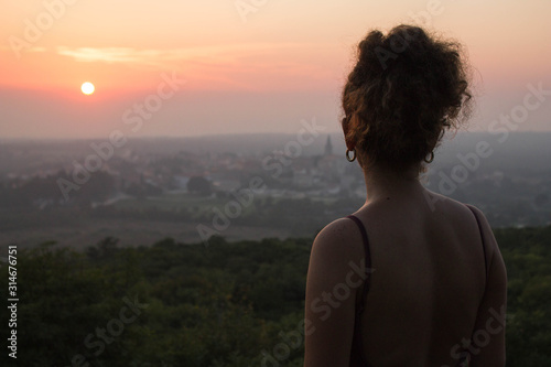 Looking at the sunset