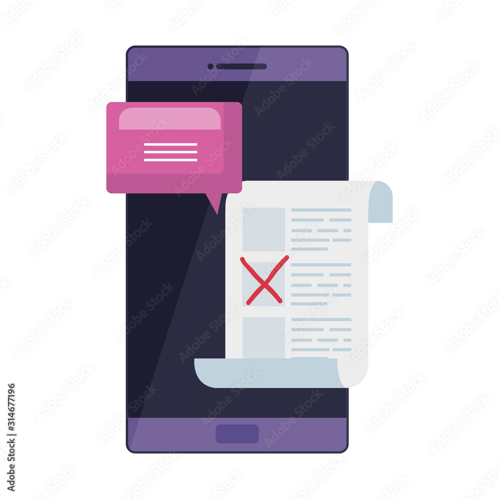 smartphone for vote online design