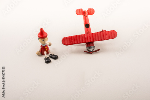 Airplane, Bullet and wooden...
