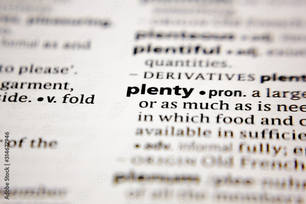 Word or phrase plenty in a dictionary. Word or phrase plenty in a dictionary.