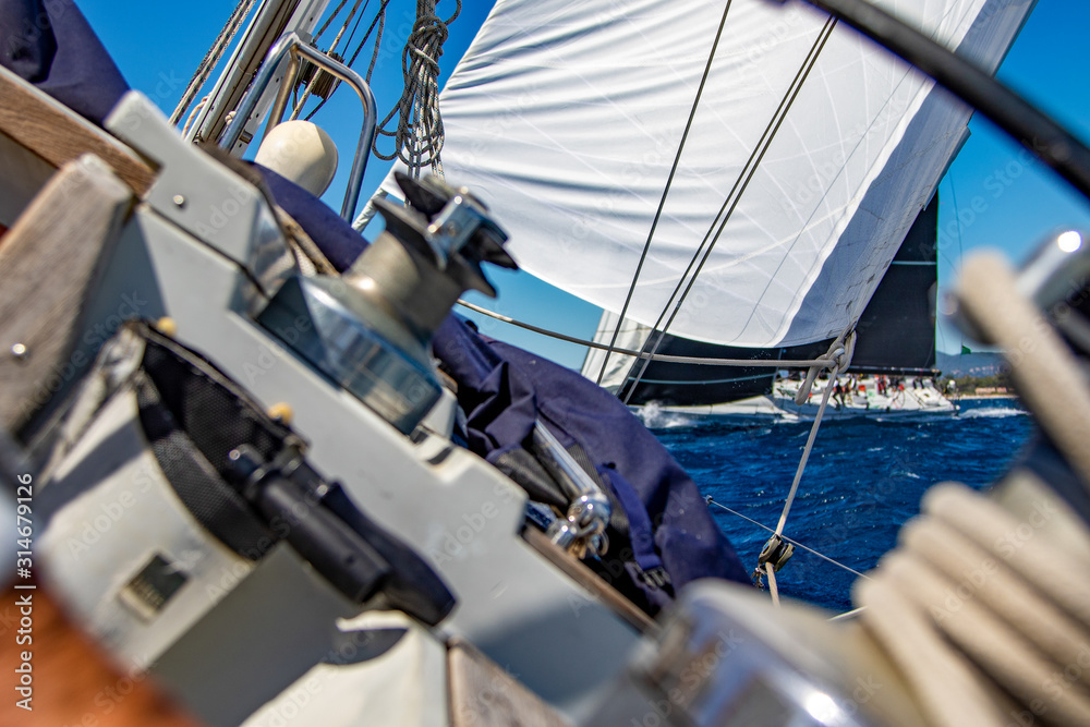 Fototapeta premium Sailing action scenes