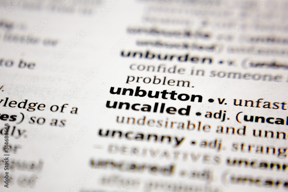 Word or phrase unbutton in a dictionary. Word or phrase unbutton in a dictionary.