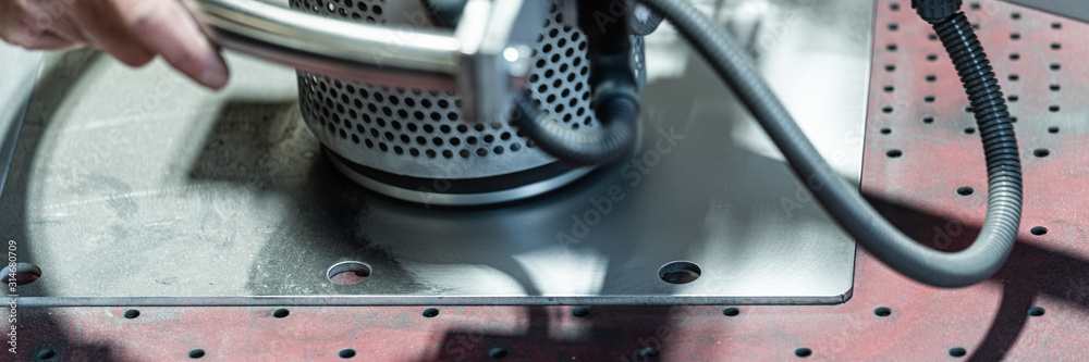 Schleifmaschine, große Poliermaschine mit Motor Schleifmaschine, große Poliermaschine mit Motor