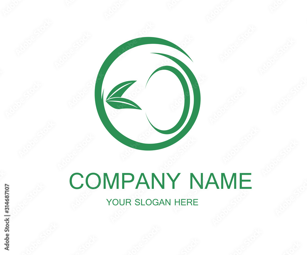Green home company logo design Green home company logo design