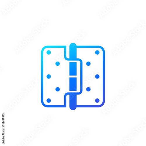 door hinge icon, vector design