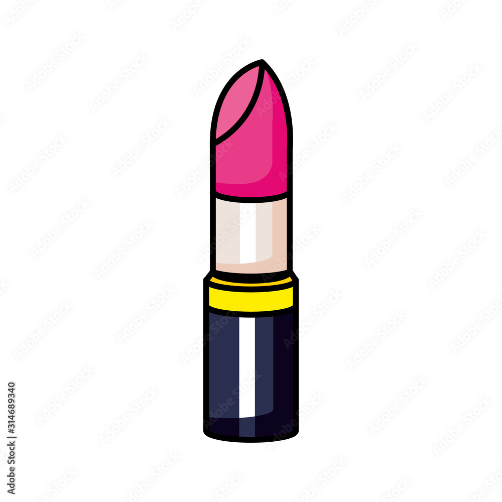 lipstick pop art style icon vector illustration design lipstick pop art style icon vector illustration design