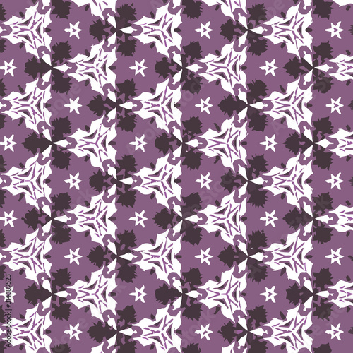 Seamless vector pattern in ornamental style. Geometric desing texture for gift.