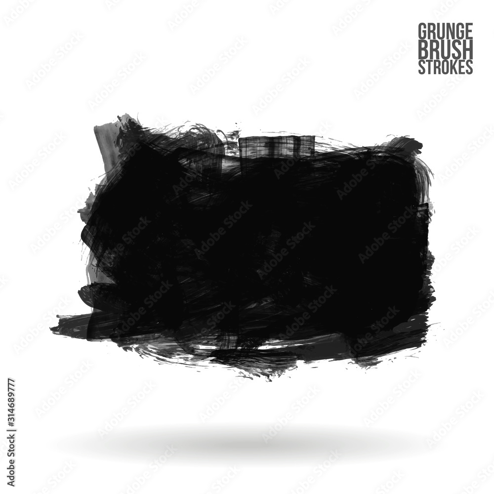 Grey brush stroke and texture. Grunge vector abstract hand - painted element. Underline and border design. Grey brush stroke and texture. Grunge vector abstract hand - painted element. Underline and border design.