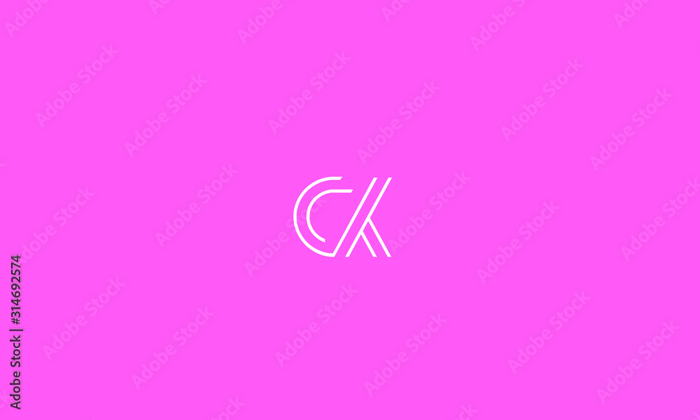Alphabet letter monogram icon logos CK Alphabet letter monogram icon logos CK