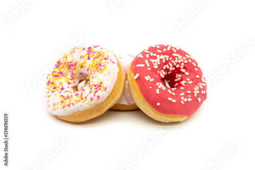 Donut isolated on white background