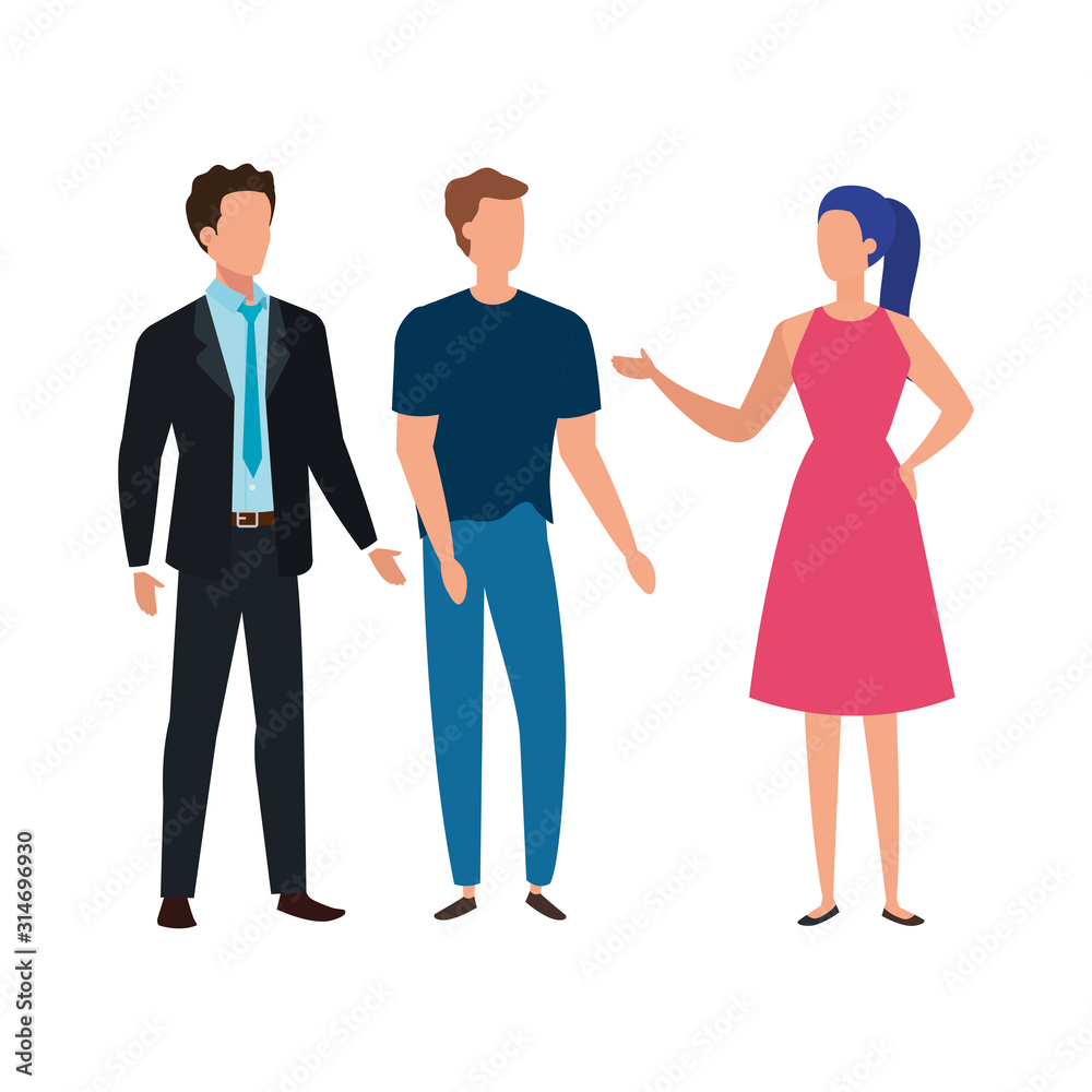 group of business people avatar characters vector illustration design group of business people avatar characters vector illustration design
