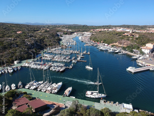 Quadro su tela aerial view of Santa Teresa di Gallura marina