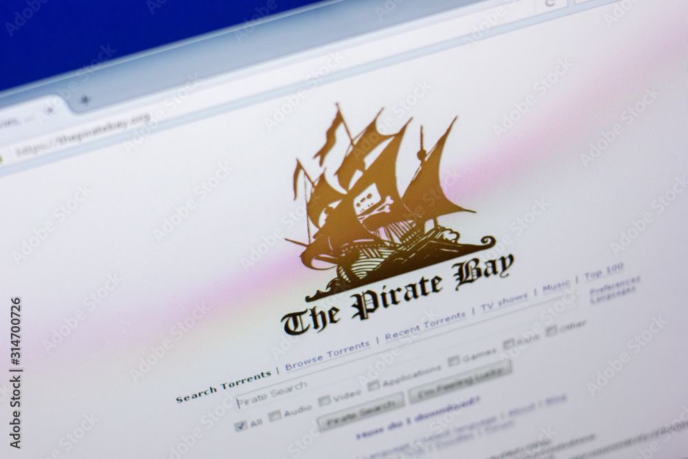 Screenshot of 'The Pirate Bay' [IMAGE]