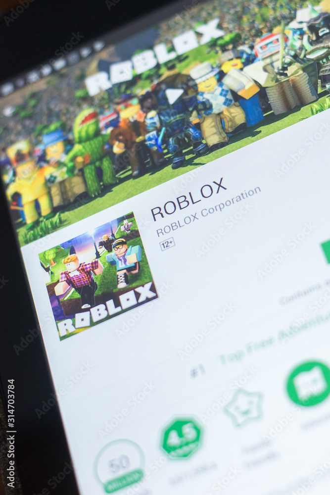 Ryazan, Russia - April 19, 2018 - Roblox Mobile App on the Display of  Tablet PC. Editorial Photography - Image of cell, android: 115108462