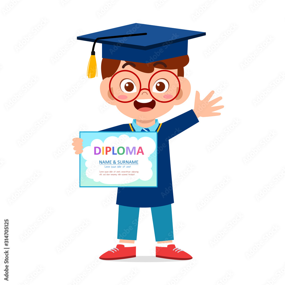 happy cute little kid boy graduate from school happy cute little kid boy graduate from school