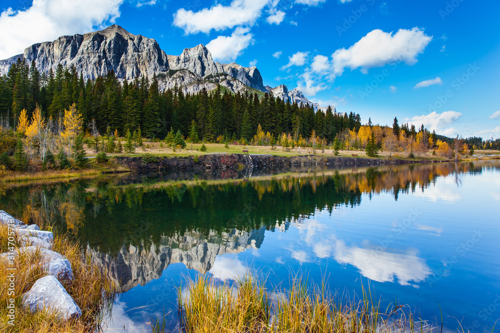 Three Sisters Mountain in Banff Park