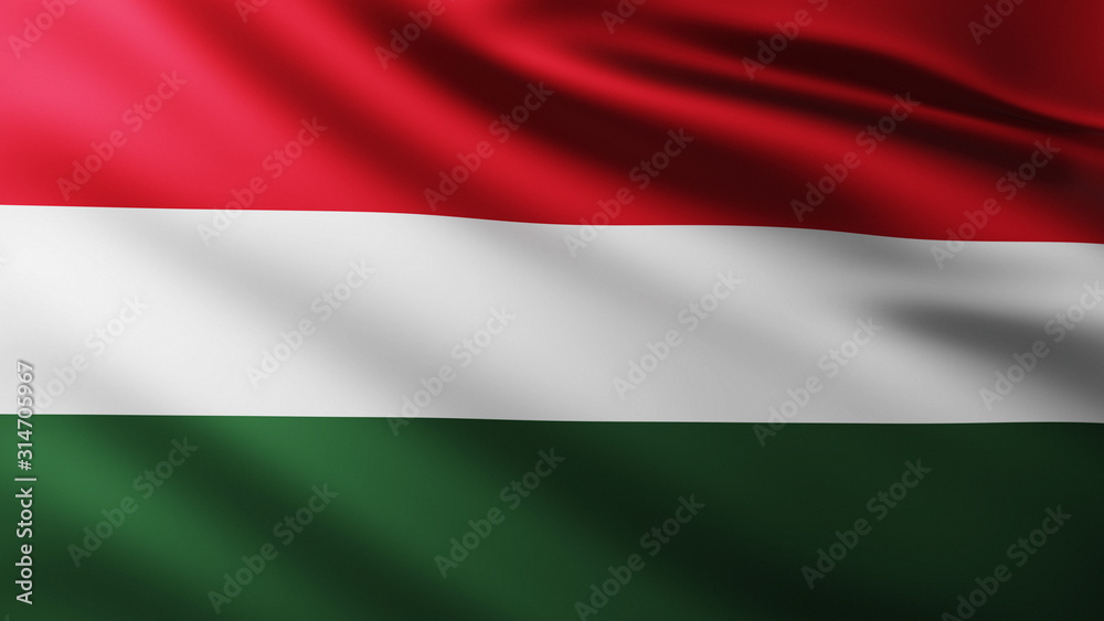 Large Hungarian Flag background in the wind Large Hungarian Flag background in the wind