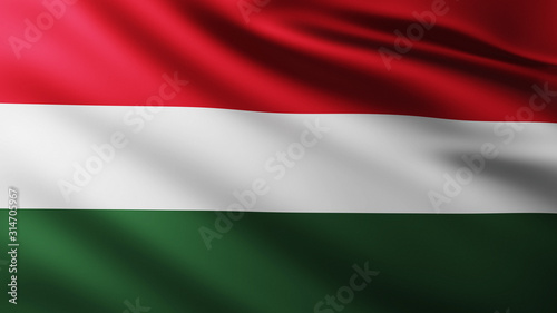 Free Download Large Hungarian Flag background in the wind - GFXLoad