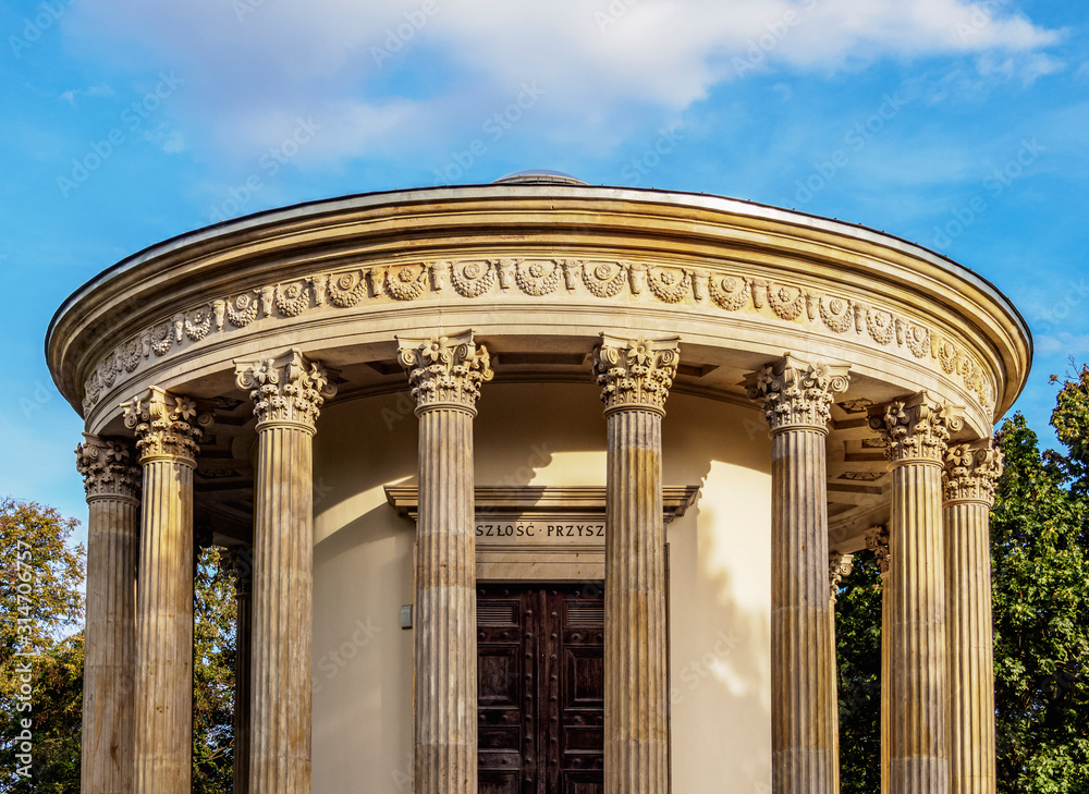 Obraz premium Temple of the Sibyl, the first Polish museum, Pulawy, Lublin Voivodeship, Poland